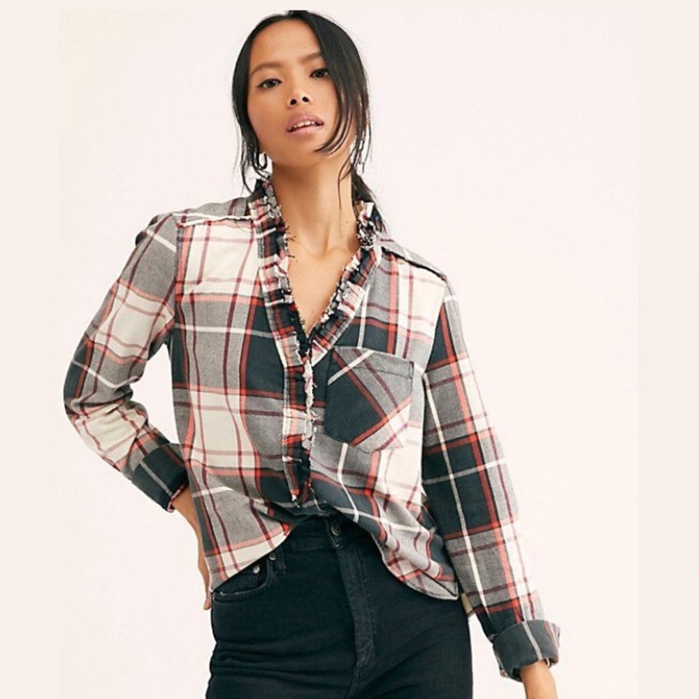 We The Free Always Forever Plaid Buttondown